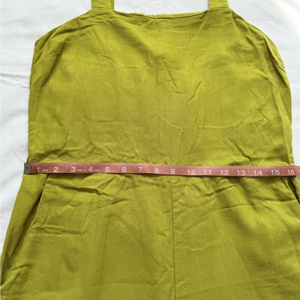Monteau Los Angeles Women’s XL Jumpsuit Lime Green Trendy Casual Fashion Top - Picture 6 of 14